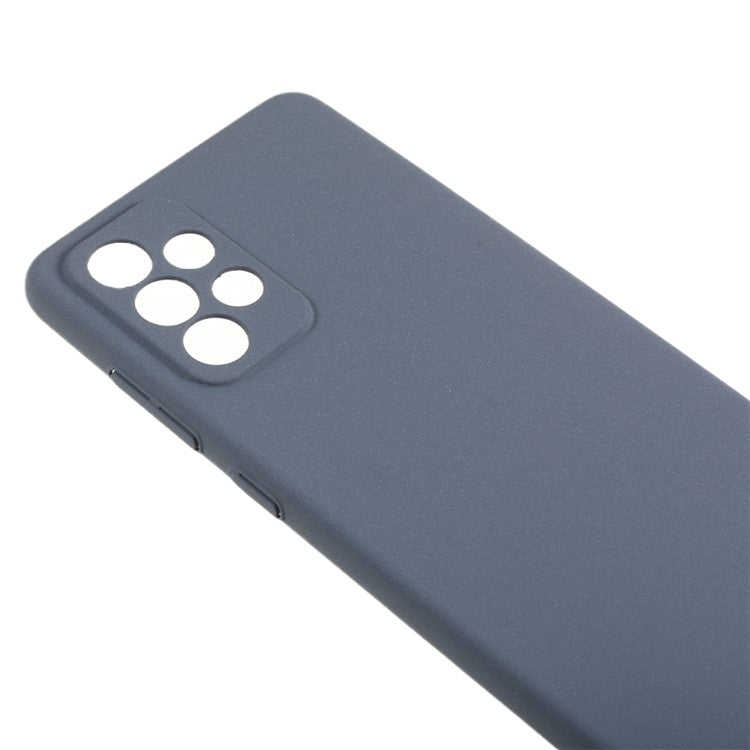 For Samsung Galaxy A73 5G Anti-drop Matte Phone Case Hard PC Protective Phone Cover - Dark Grey