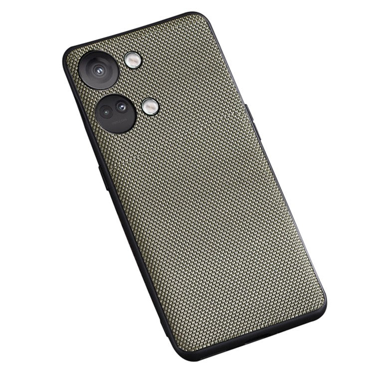 For OnePlus Nord 3 5G / Ace 2V Cell Phone Back Cover Nylon Coated Soft TPU Phone Case - Green