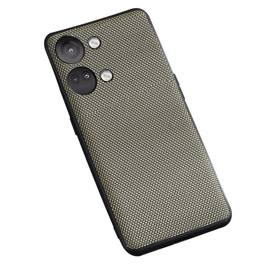 For OnePlus Nord 3 5G / Ace 2V Cell Phone Back Cover Nylon Coated Soft TPU Phone Case - Green