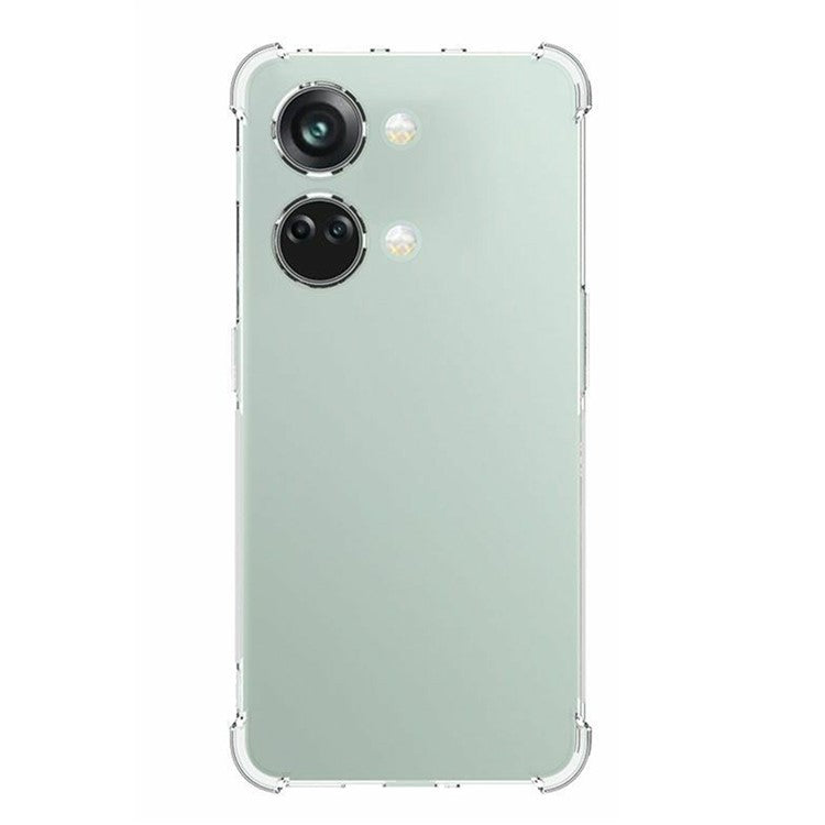 For OnePlus Nord 3 5G / Ace 2V Drop-proof Four Corner Airbag Corner TPU Cover Anti-Slip Transparent Cell Phone Case