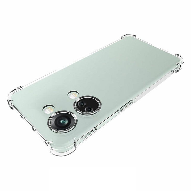 For OnePlus Nord 3 5G / Ace 2V Drop-proof Four Corner Airbag Corner TPU Cover Anti-Slip Transparent Cell Phone Case
