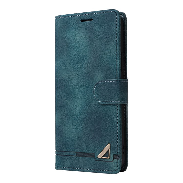 007 Series Wallet Leather Case for Google Pixel 7a , Skin-touch Feeling Flip Folio Stand Phone Cover - Green