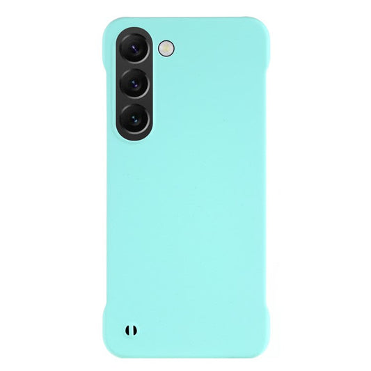 For Samsung Galaxy S22 5G Hard PC Shock Absorption Phone Case Skin-touch Frameless Cover - Light Cyan