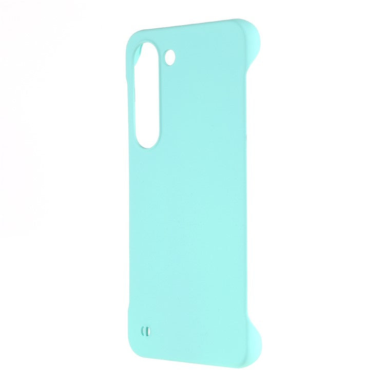For Samsung Galaxy S22 5G Hard PC Shock Absorption Phone Case Skin-touch Frameless Cover - Light Cyan