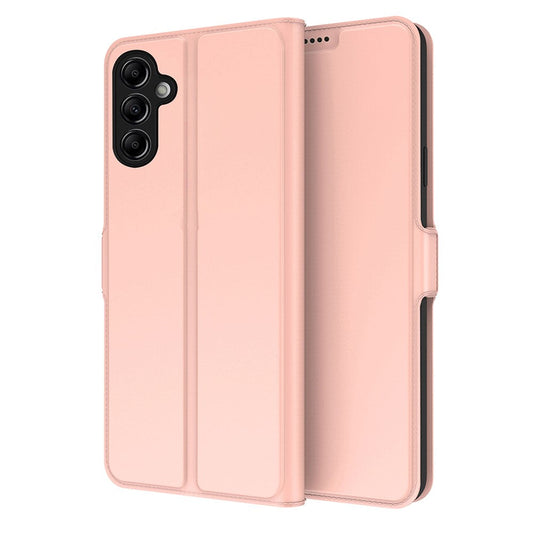For Samsung Galaxy M14 5G Stand Leather Phone Case Card Holder Mobile Phone Cover - Rose Gold