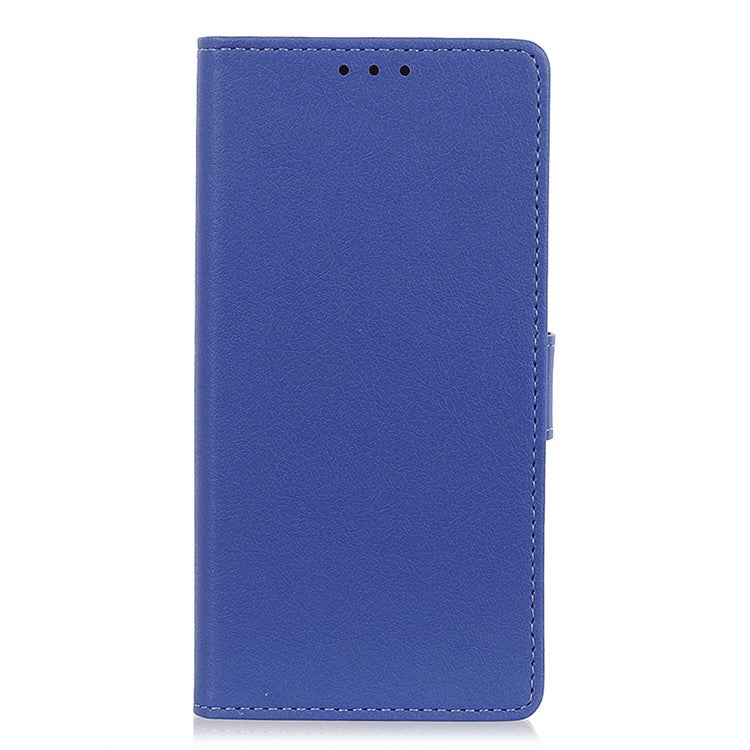 For Google Pixel 7a Anti-drop Leather Phone Case Wallet Stand Cell Phone Cover - Blue