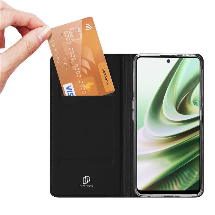 DUX DUCIS Skin Pro Series for OnePlus Nord CE 3 Lite 5G / Nord N30 5G PU Leather Stand Phone Case Card Holder Drop-proof Shell - Black