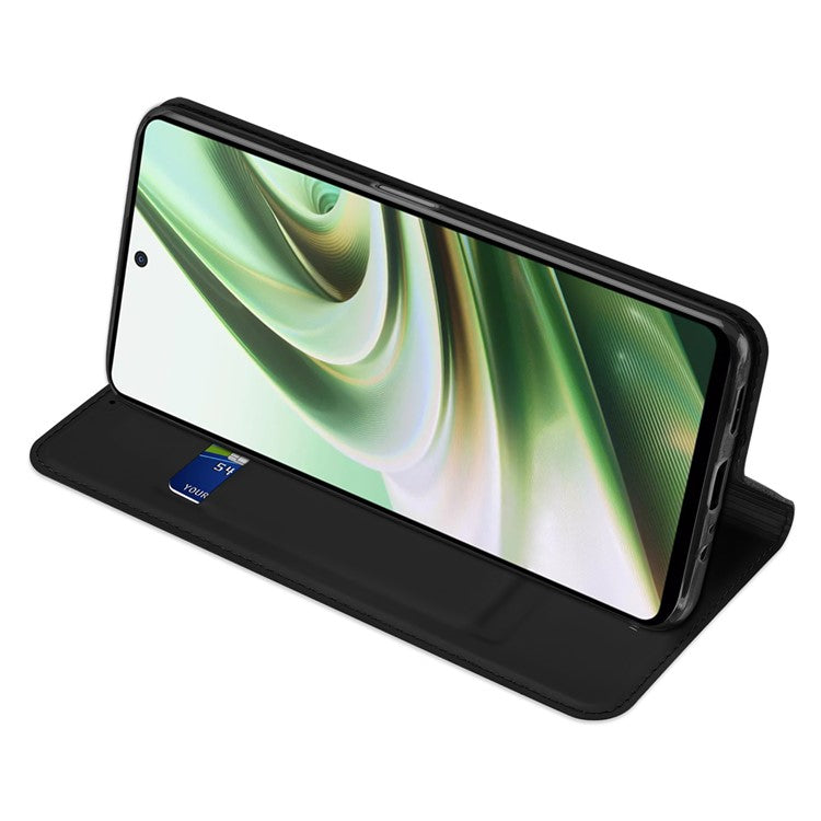 DUX DUCIS Skin Pro Series for OnePlus Nord CE 3 Lite 5G / Nord N30 5G PU Leather Stand Phone Case Card Holder Drop-proof Shell - Black