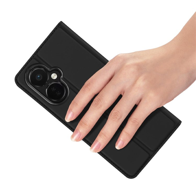 DUX DUCIS Skin Pro Series for OnePlus Nord CE 3 Lite 5G / Nord N30 5G PU Leather Stand Phone Case Card Holder Drop-proof Shell - Black