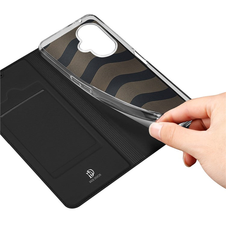 DUX DUCIS Skin Pro Series for OnePlus Nord CE 3 Lite 5G / Nord N30 5G PU Leather Stand Phone Case Card Holder Drop-proof Shell - Black