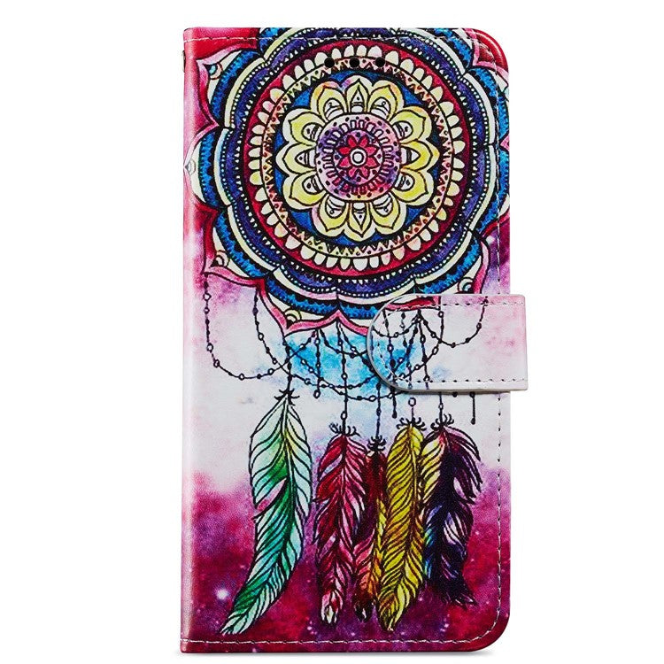 For Google Pixel 7 Pro 5G Pattern Printing PU Leather Wallet Case Stand Flip Phone Cover with Strap - Dream Catcher