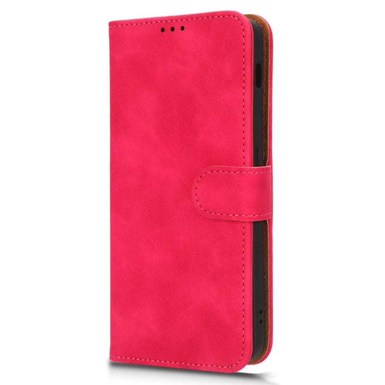 For OnePlus Nord 3 5G / Ace 2V PU Leather Flip Folio Wallet Case Stand Feature Skin-touch Shockproof Cell Phone Cover - Rose