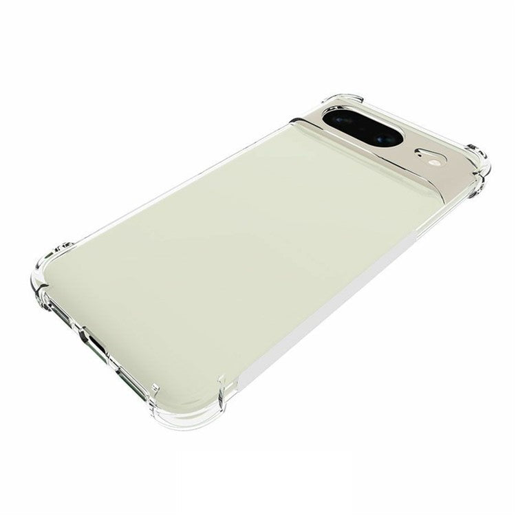 For Google Pixel 8 Anti-slip TPU Phone Case Four Corner Airbag Shockproof Transparent Phone Cover