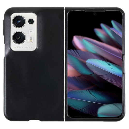 Protective Phone Shell for Oppo Find N2 Fold 5G Case Anti-Drop Hard PC Matte Phone Cover - Black