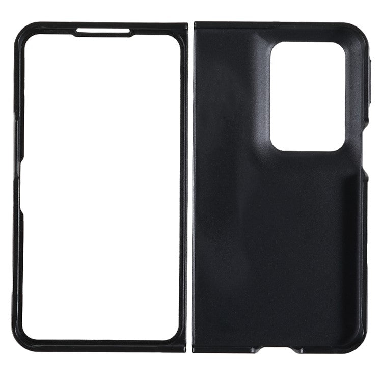 Protective Phone Shell for Oppo Find N2 Fold 5G Case Anti-Drop Hard PC Matte Phone Cover - Black