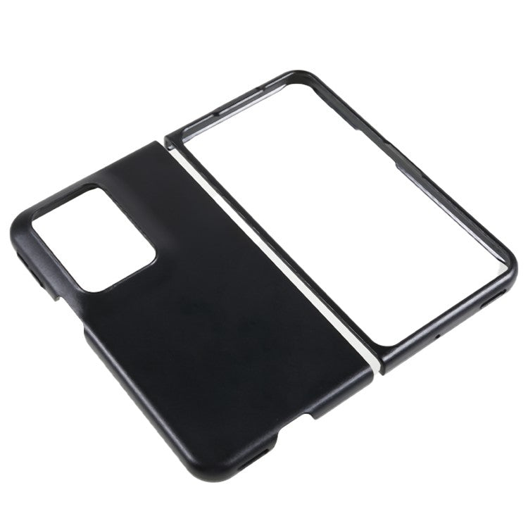 Protective Phone Shell for Oppo Find N2 Fold 5G Case Anti-Drop Hard PC Matte Phone Cover - Black