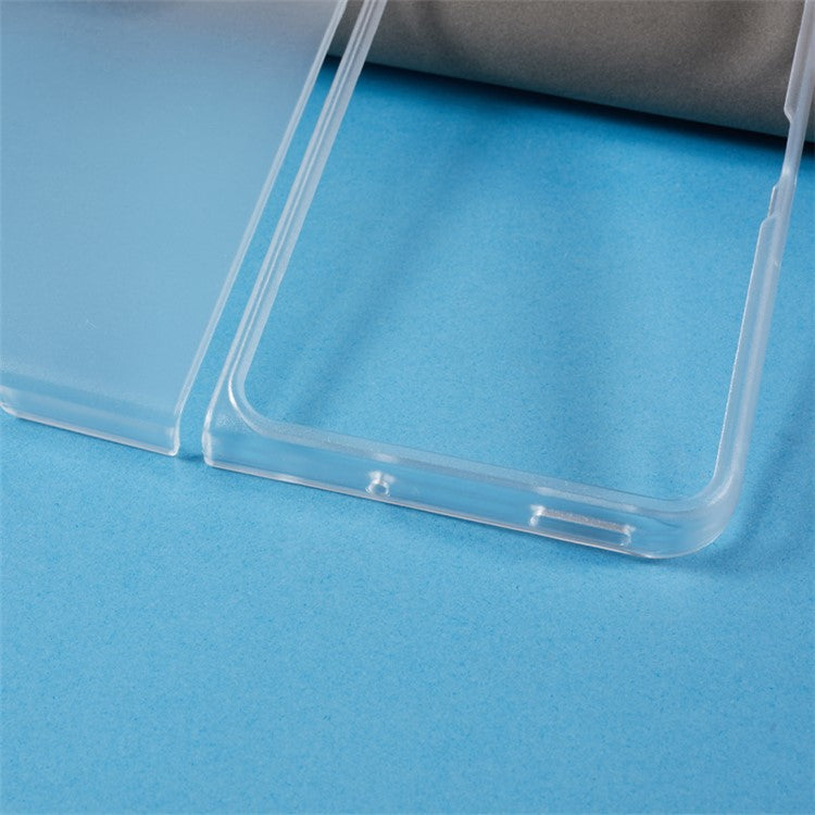 Protective Phone Shell for Oppo Find N2 Fold 5G Case Anti-Drop Hard PC Matte Phone Cover - Transparent