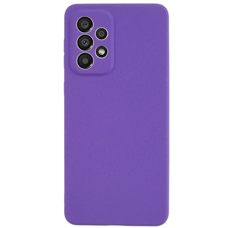 Phone Cover for Samsung Galaxy A33 5G Anti-scratch Double-Sided Matte TPU Phone Case - Purple