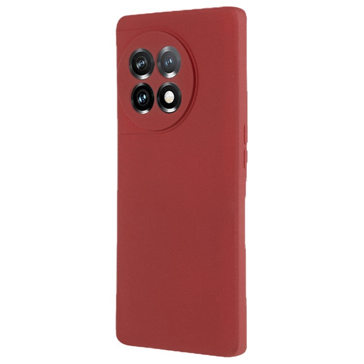 Soft TPU Phone Case for OnePlus 11 5G , Double-Sided Matte Protective Phone Cover - Wine Red