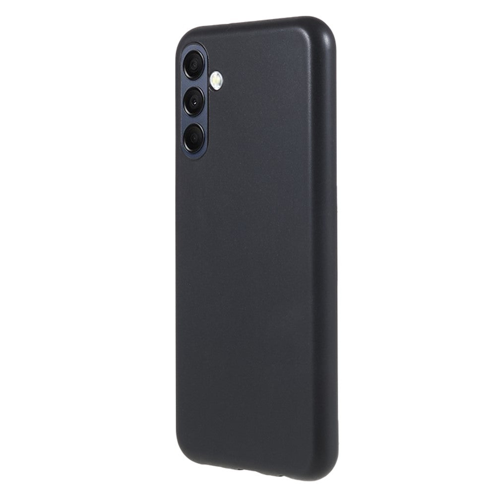 For Samsung Galaxy M14 5G Soft TPU Phone Case Glossy Anti-drop Protective Phone Cover - Black