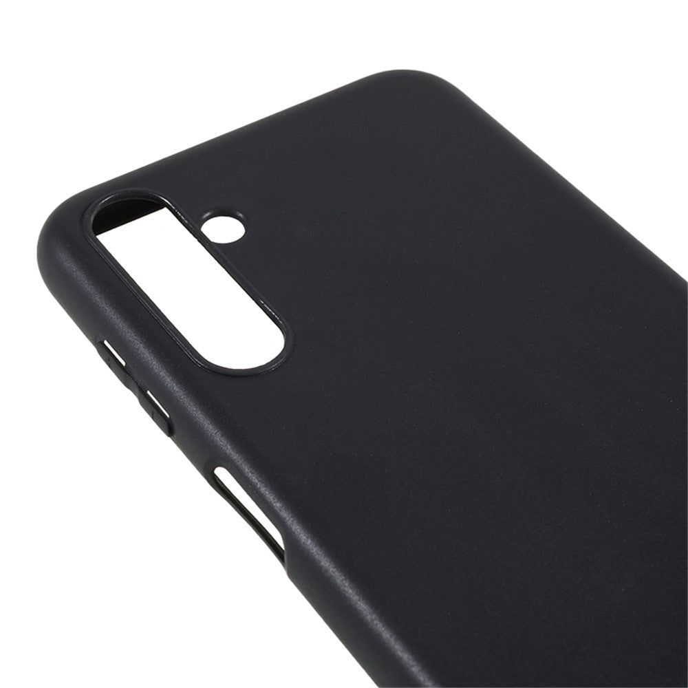 For Samsung Galaxy M14 5G Soft TPU Phone Case Glossy Anti-drop Protective Phone Cover - Black