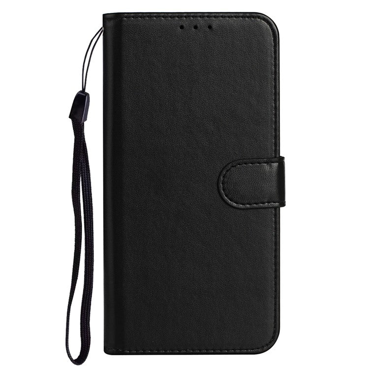 B40 Wallet Stand Phone Cover For Google Pixel 7 5G Anti-Dust PU Leather+TPU Cell Phone Case - Black