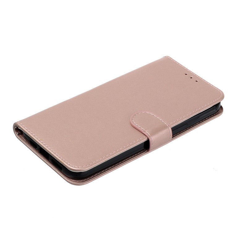 B40 For Google Pixel 6 Anti-Drop Wallet Phone Case PU Leather Magnetic Closure Phone Stand Cover - Rose Gold