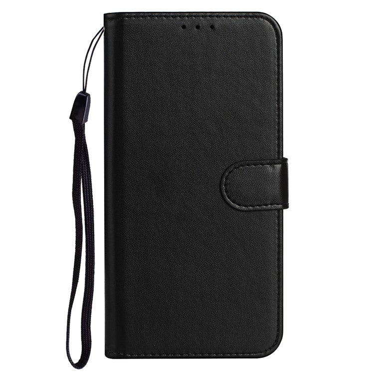 B40 For Google Pixel 6 Pro 5G Wallet Stand Phone Cover PU Leather+TPU Slim Smartphone Case - Black