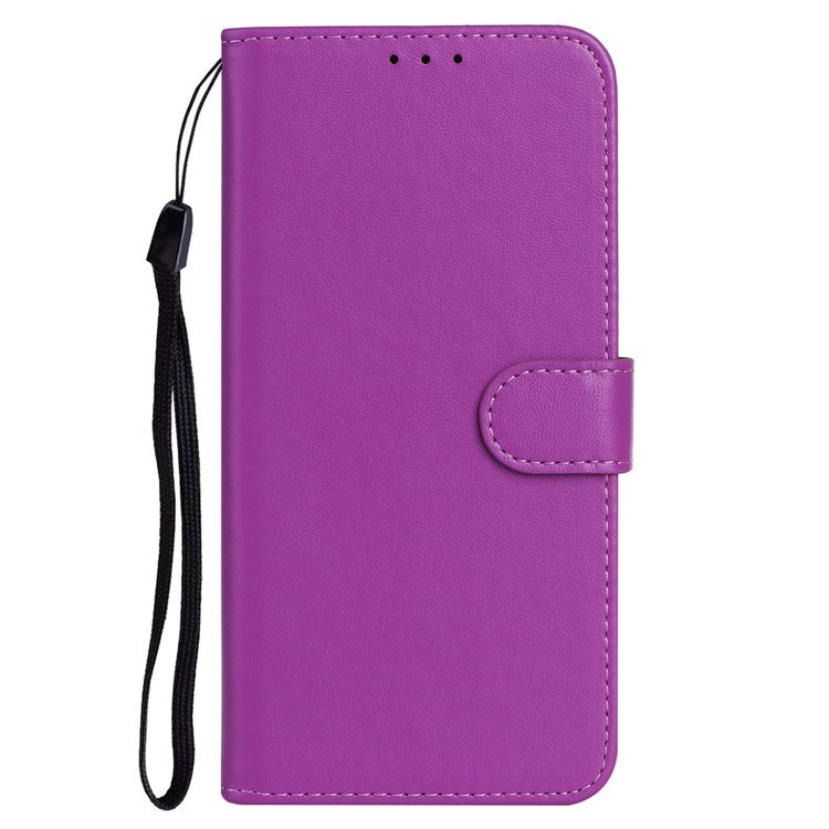 B40 For Google Pixel 6 Pro 5G Wallet Stand Phone Cover PU Leather+TPU Slim Smartphone Case - Purple