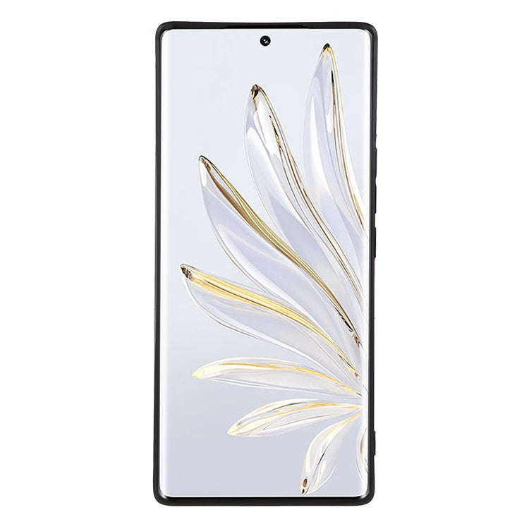 For Honor 70 5G Straight Edge TPU Phone Case Precise Cutout Camera Protection Cover - Black