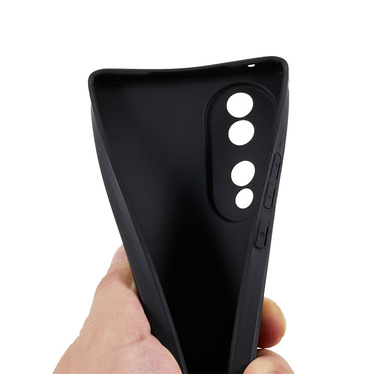 For Honor 70 5G Straight Edge TPU Phone Case Precise Cutout Camera Protection Cover - Black