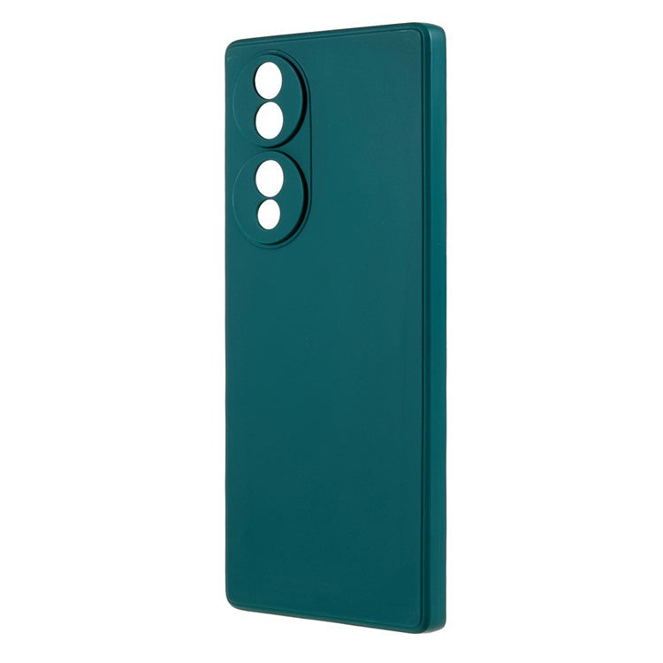 For Honor 70 5G Straight Edge TPU Phone Case Precise Cutout Camera Protection Cover - Army Green