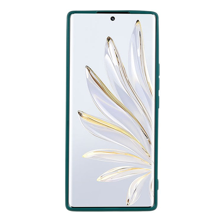 For Honor 70 5G Straight Edge TPU Phone Case Precise Cutout Camera Protection Cover - Army Green
