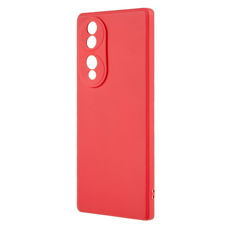 For Honor 70 5G Straight Edge TPU Phone Case Precise Cutout Camera Protection Cover - Hawthorn Red