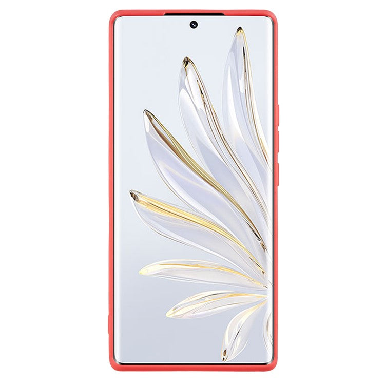 For Honor 70 5G Straight Edge TPU Phone Case Precise Cutout Camera Protection Cover - Hawthorn Red
