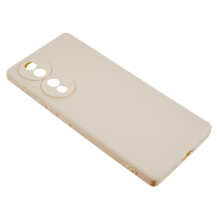 For Honor 70 5G Straight Edge TPU Phone Case Precise Cutout Camera Protection Cover - White