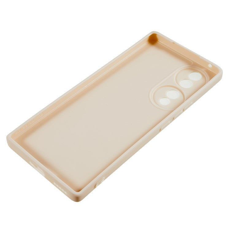 For Honor 70 5G Straight Edge TPU Phone Case Precise Cutout Camera Protection Cover - White