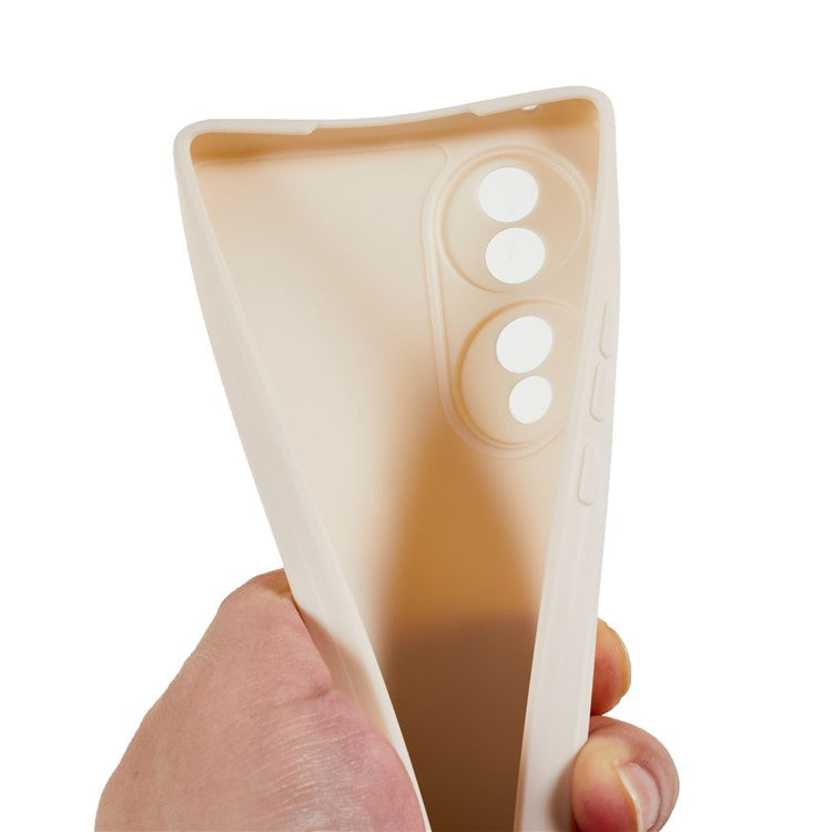 For Honor 70 5G Straight Edge TPU Phone Case Precise Cutout Camera Protection Cover - White