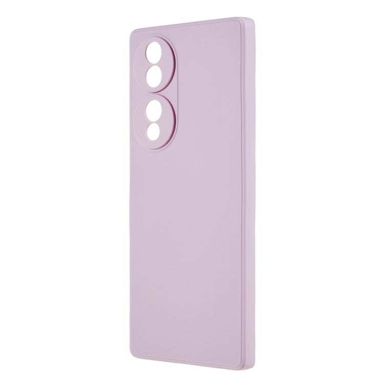 For Honor 70 5G Straight Edge TPU Phone Case Precise Cutout Camera Protection Cover - Purple