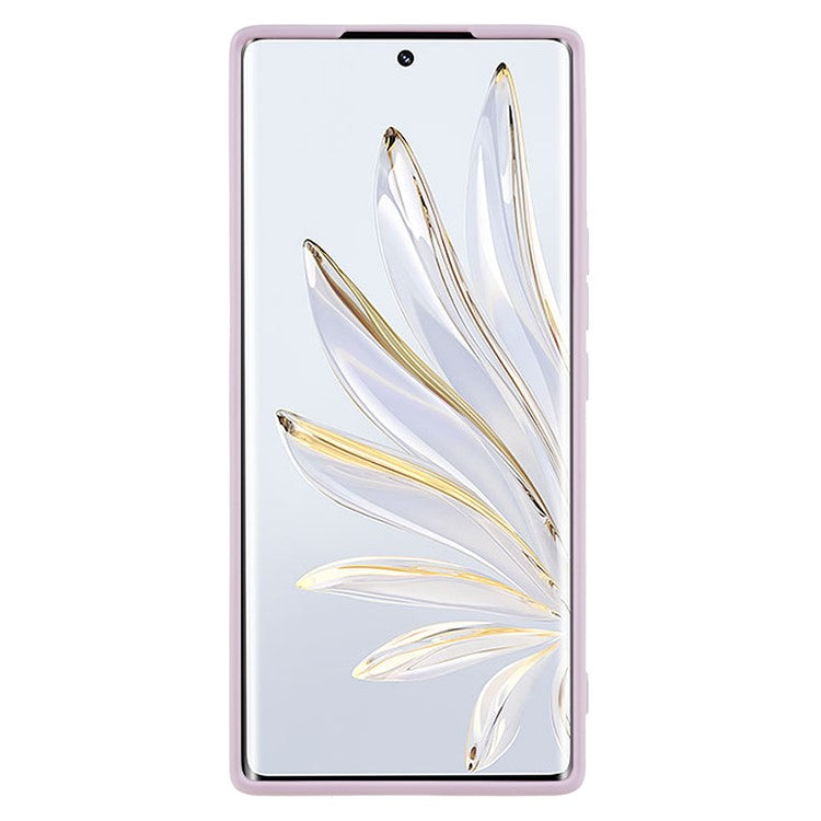 For Honor 70 5G Straight Edge TPU Phone Case Precise Cutout Camera Protection Cover - Purple
