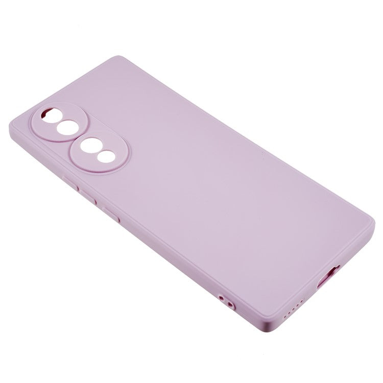 For Honor 70 5G Straight Edge TPU Phone Case Precise Cutout Camera Protection Cover - Purple
