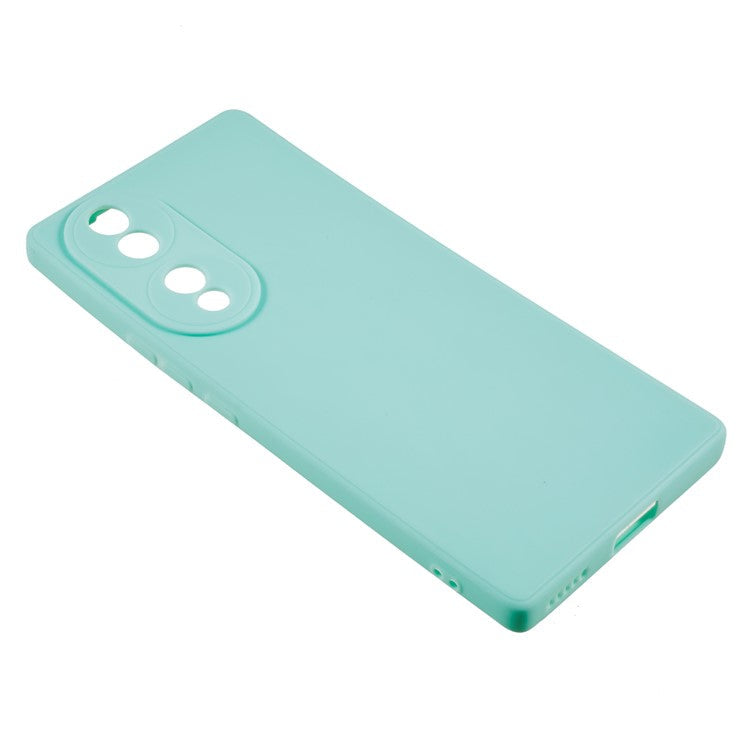 For Honor 70 5G Straight Edge TPU Phone Case Precise Cutout Camera Protection Cover - Baby Blue