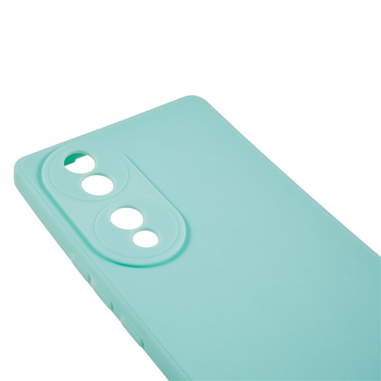For Honor 70 5G Straight Edge TPU Phone Case Precise Cutout Camera Protection Cover - Baby Blue