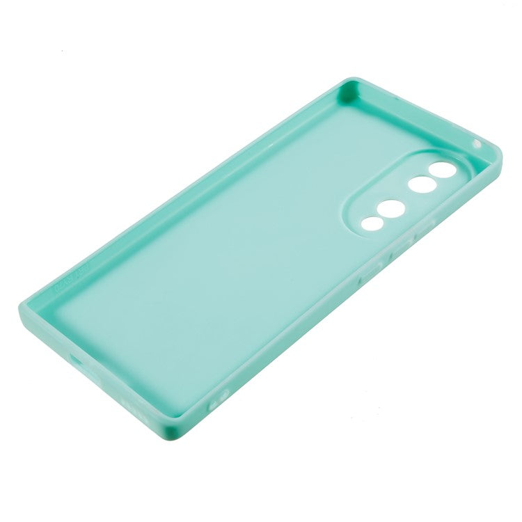 For Honor 70 5G Straight Edge TPU Phone Case Precise Cutout Camera Protection Cover - Baby Blue