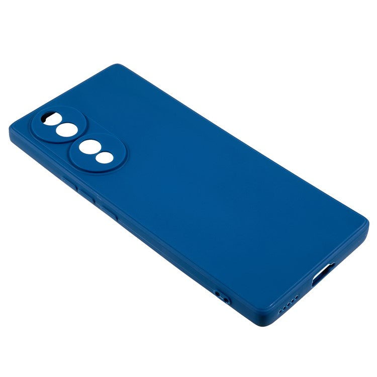 For Honor 70 5G Straight Edge TPU Phone Case Precise Cutout Camera Protection Cover - Sapphire