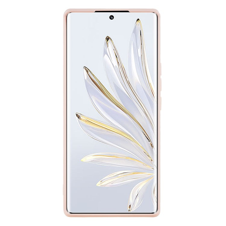 For Honor 70 5G Straight Edge TPU Phone Case Precise Cutout Camera Protection Cover - Pink