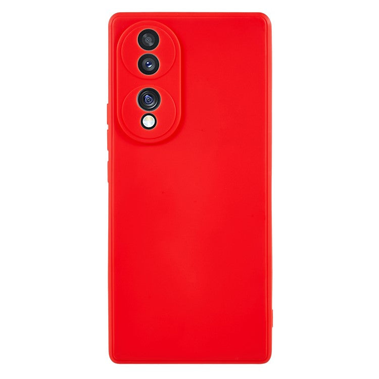 For Honor 70 5G Straight Edge TPU Phone Case Precise Cutout Camera Protection Cover - Red