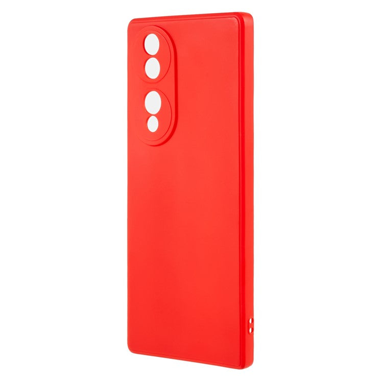 For Honor 70 5G Straight Edge TPU Phone Case Precise Cutout Camera Protection Cover - Red