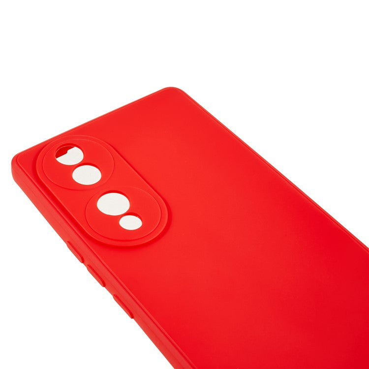 For Honor 70 5G Straight Edge TPU Phone Case Precise Cutout Camera Protection Cover - Red