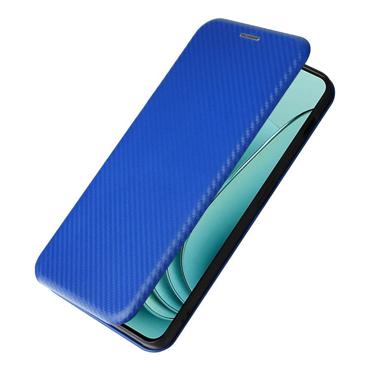 For OnePlus Nord 3 5G / Ace 2V Carbon Fiber Texture Leather Stand Phone Case Card Holder Phone Cover - Blue